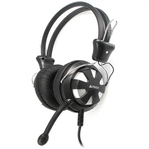 Гарнитура A4Tech HS-28 серебристая/ черная (HS-28 (SILVER BLACK))