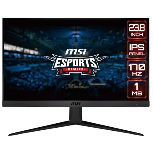 23.8" MSI G2412F Black (Rapid IPS, 1920x1080, HDMI+HDMI+DP, 1 ms, 178°/ 178°, 300 cd/ m, 1000:1 (100M:1), 180Hz) (9S6-3BB91T-006)