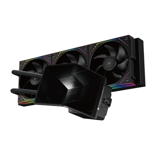 Система жидкостного охлаждения/ Water Cooling System Thermalright Levita Vision 360 (360mm, LED, Black, ARGB/ Fans: 3x120mm, 68.9CFM, 28.2dBA, 2000RPM/ Pump height 98mm, 3000RPM, Rad thickness 27mm/ S (L-VISION-BL-360-ARGB)