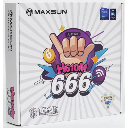 MS-H610M 666 WIFI6 (Socket 1700, mATX, 2*DDR4, VGA+HDMI, 4*SATA3, 1*M.2, 1*PCIEx16/ 1*PCIEx1, 3*USB2.0, 2*USB 3.2 Gen1, LAN 1*1G, Bluetooth, Wi-Fi 802.11ax, RTL) фото 3