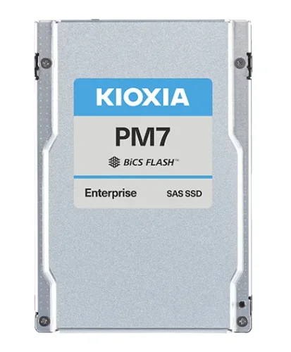 Серверный твердотельный накопитель/ KIOXIA SSD PM7-R, 3840GB, 2.5 15mm, SAS 24G, TLC, R/ W 4200/ 3650 MB/ s, IOPs 720K/ 155K, TBW 7008, DWPD 1 (12 мес.) (KPM71RUG3T84)