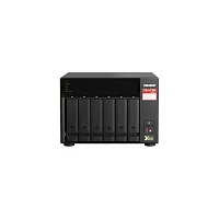 Сетевое хранилище без дисков/ SMB QNAP TS-673A-8G NAS, 6 trays 3,5"/2,5", 2x2,5 GbE BASE-T, 2 x M.2 NVMe 2280 slots, quad-core AMD Ryzen V1500B 2,2 GHz, 8 GB SO-DIMM DDR4 (1 x 8 GB) up to 64GB (2x32 GB)