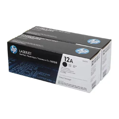 Тонер-картридж набор из 2 шт HP LaserJet Q2612A Dual Pack Black Print Cartridge 2*2000 страниц (Q2612AD) фото 2