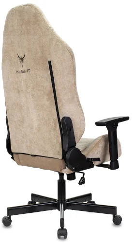 Кресло игровое Knight N1 Fabric бежевый Light-21 с подголов. крестов. металл (KNIGHT N1 BEIGE) фото 13