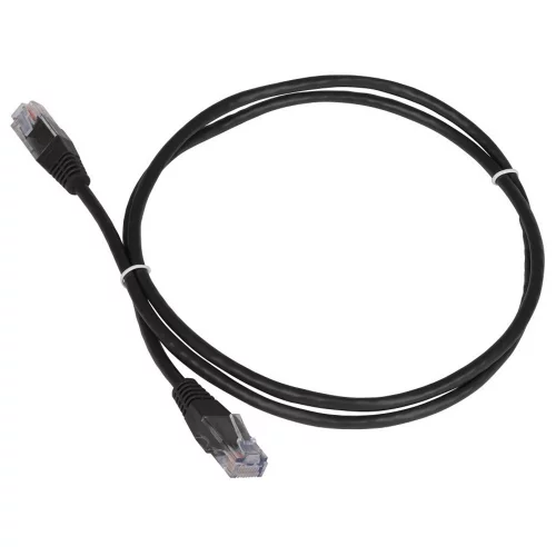 Патч-корд TWT RJ-45 2 м черный (TWT-45-45-2.0-BK)