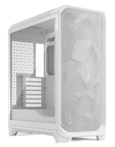 Корпус ПК без блока питания/ Case Fractal Design Meshify 3 TG Clear Tint, Midi-Tower, 3x140mm, 2xUSB-A 3.2 + 1xUSB 3.2 Type-C E-ATX, ATX, mATX, mITX, White (FD-C-MES3A-04)