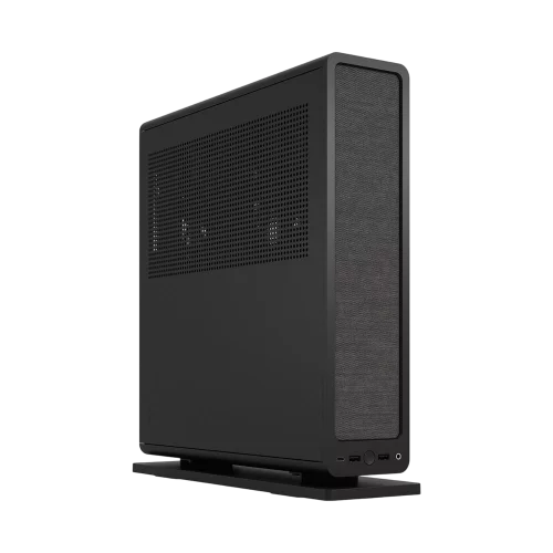 Корпус без блока питания/ Case Fractal Design Ridge, 2x140mm, 2xUSB-A 3.2 + 1xUSB 3.2 Type-C, SFX PSU Support, mITX Black (FD-C-RID1N-11)