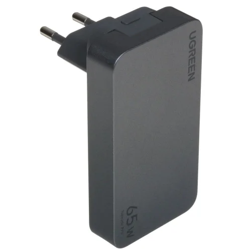 Сетевое зарядное устройство UGREEN X753 (25356)Nexode Pro 65W Ultra Slim USB-A+2*USB-C GaN Tech Fast Charger EU. Цвет: серый (25356_)