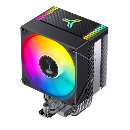 Кулер для процессора/ CPU Cooler JONSBO CR-1400 EVO ARGB (180W, 4-pin PWM, 130mm, Al/ Cu, 4x6mm, ARGB, 1x92mm, 38.2CFM, 33.8dBA, 2200RPM, S: 1700/ 1200/ 115X, AM4/ AM5 Black) (CR-1400 EVO ARGB BLACK)