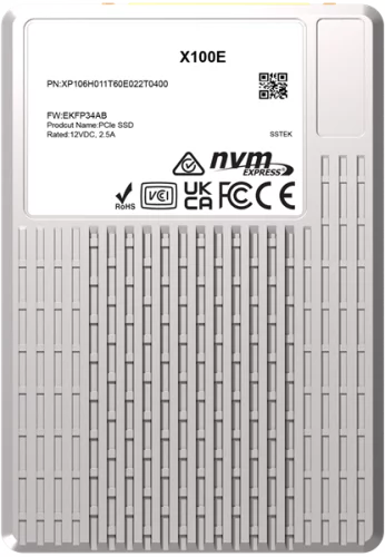 PHISON SSD X100E 1600GB NVMe U.3 (15mm) PCIe NVMe Gen4 1x4 R7400/ W6900MB/ s 3D TLC 1750K/ 500K IOPS 3DWPD single port SSD Enterprise Solid State Drive, 1 year, OEM (XP106H011T60E022T0400)