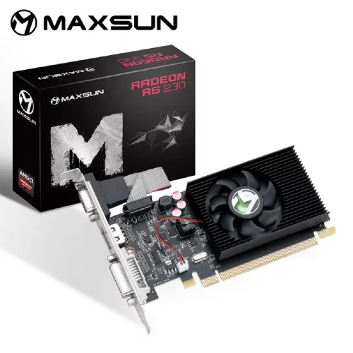 Видеокарта MAXSUN MS-R5 230 Power Hammer SI 2G M0 2Gb GDDR3, 64bit, 625/ 1066Mhz, DP/ HDMI/ DVI, 25W Ret (6940709610824) (MS-R5 230POWER HAMMER SI 2G M0)