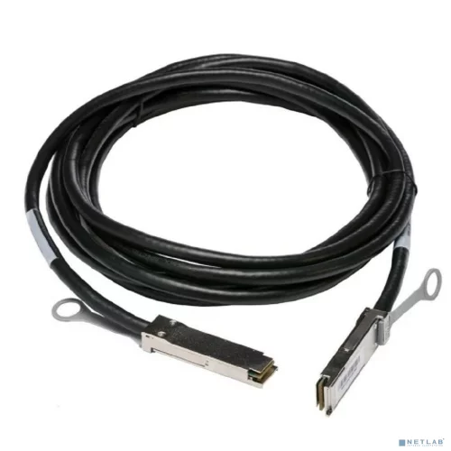 FiberTrade DAC QSFP+ пассивная кабельная сборка 40G, 3м, прошивка Huawei (аналог 02310MUH, QSFP-40G-CU3M) (FT-QSFP+CABP-AWG26-3-HW)