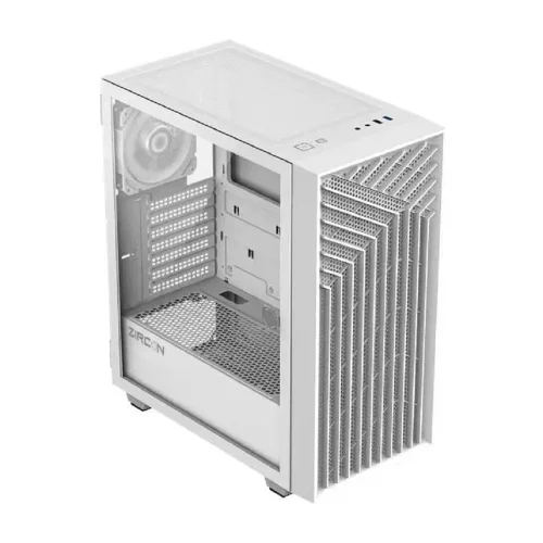 Zircon Корпус Tropez WT без БП (Midi Tower,ATX,Бел,1*USB3.0,1*USB2.0) фото 3