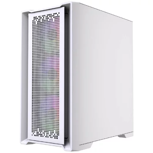 Powercase ByteFlow Micro White LE, Tempered Glass, 4х 120mm ARGB PWM fans, белый, mATX [без встроенного хаба] (CAMBFW-A4-LE) фото 3