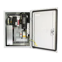 Уличный Web-управляемый коммутатор OSNOVO OS-34TB1(SW-80802-IM) Уличный Web-управляемый коммутатор с термостабилизацией и резервным питанием на базе уличной станции OSNOVO OS-34TB1.Порты: 2 x GE (10/100/1000BASE-T) с PoE (до 90W) + 6 x