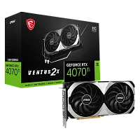 Видеокарта/ VGA MSI NVIDIA GeForce RTX 4070 Ti SUPER 16G VENTUS 2X OC SUPER 16GB, GDDR6X/256-bit, PCIe 4.0, 1xHDMI 2.1, 3xDP, 2.6-slot