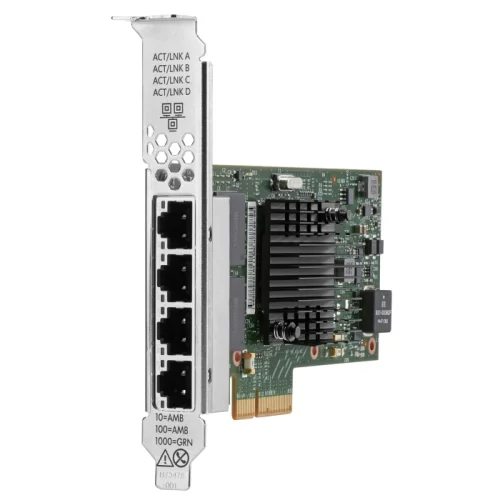 Сетевая карта HPE BASE-T I350-T4, 1 Гбит/ с, 4 порта (P21106-B21)