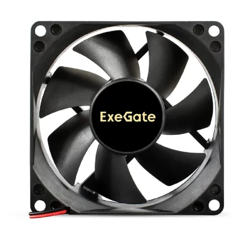 Exegate EX295207RUS Вентилятор 24B DC ExeGate EX08025B2P-24 (80x80x25 мм, 2-Ball (двойной шарикоподшипник), 2pin, 2850RPM, 28.5dBA) фото 3