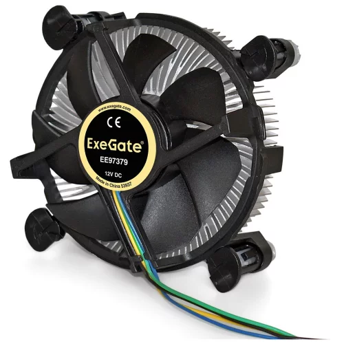 Exegate EX283280RUS Кулер ExeGate EE97379, Al, S1150/ 1151/ 1155/ 1156, TDP 65W, Hydro bearing, 4pin, 23.5db, BOX фото 2