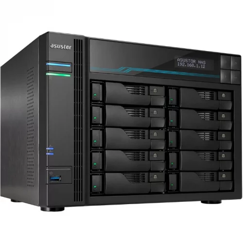 Сетевое хранилище Asustor AS7110T/ Xeon E-2224/ 8GB/ noHDD (up 10 LSFF),/ 10x 1GbE + 3x 2,5 Gb (90IX01D1-BW3S1) фото 2