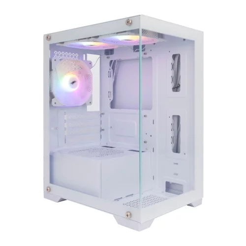 1STPLAYER MIKU Mi2 White / mATX / 3x120mm LED fans / Mi2-WH-3F1-W