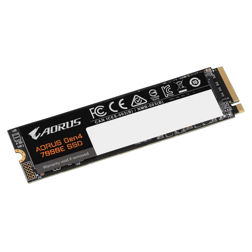 Твердотельный накопитель SSD AORUS M.2 2280 4TB AORUS 7000E Client SSD PCIe Gen4x4 with NVMe, 7100/ 6500, MTBF 1.6M, 3D TLC NAND, 3000TBW, 0,41DWPD, RTL (AG470E4TB)