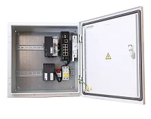 Уличный коммутатор OSNOVO OS-44T1(SW-60812/I) Уличный коммутатор с термостабилизацией на базе уличной станции OSNOVO OS-44T1. Порты: 6 x FE (10/100Base-T) с PoE (до 30W) + 2 x FE (10/100Base-T) с PoE (до 60W) + 1 x GE (