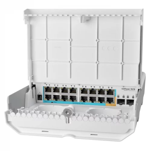 Коммутатор/ netPower 15FR Cloud Router Switch, an outdoor 18 port switch with 15 reverse PoE ports and SFP (CRS318-1FI-15FR-2S-OUT) фото 4