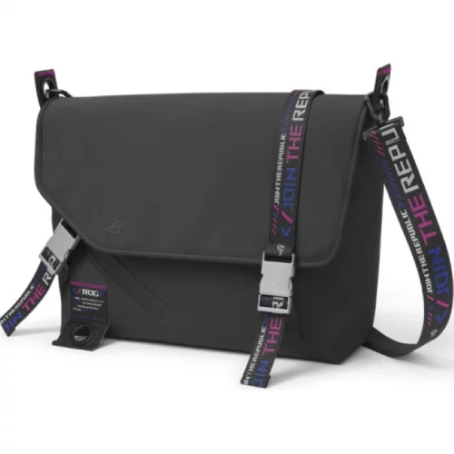 Сумка для ноутбука ASUS ROG SLASH MESSENGER BAG BC3500 15 полиэстер, черный (90XB0750-BME000)