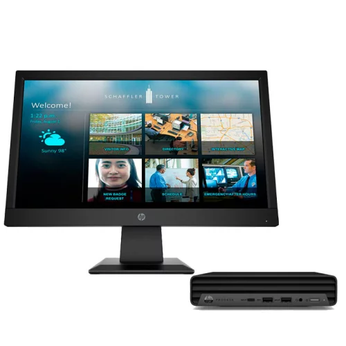 Компьютер с монитором HP Bundle ProDesk 405 G6 DM/ Ryzen 5 PRO 4650GE/ 8GB/ 256GB SSD/ Win10Pro + Монитор HP P19b G4 18.5 HD (23H65EA)