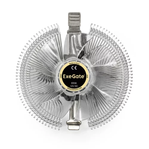 Кулер CPU ExeGatee EE90 (Al, LGA775/ 1150/ 1151/ 1155/ 1156/ 1200/ AM2/ AM2+/ AM3/ AM3+/ AM4/ FM1/ FM2/ 754/ 939/ 940, TDP 75W, Fan 90mm, 2200RPM, Hydro bearing, 3pin, 22db, 215г, с термопастой, на за (EX286149RUS) фото 2