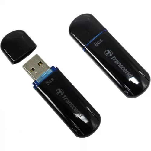 Флеш-накопитель Transcend 64GB JetFlash 600 USB 2.0 Black/Yellow High Speed (TS64GJF600) фото 2
