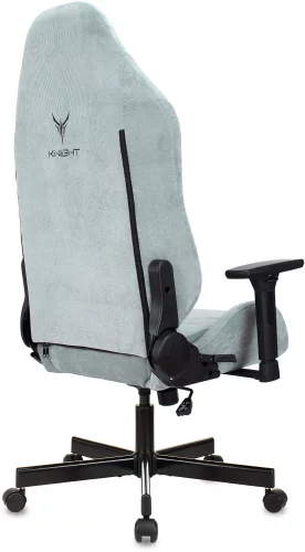 Кресло игровое Knight N1 Fabric серо-голубой Light-28 с подголов. крестов. металл (KNIGHT N1 SKY) фото 17