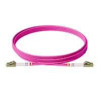 Патч-корд оптический, дуплексный, LC-LC, UPS, 2.0 м., OM4, LSZH, маджента (ONTEK.PCO-2.0-DPC.MM.UPS.LL.OM4)