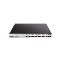 Коммутатор/ DGS-3130-30PS Managed L3 Stackable Switch 24x1000Base-T PoE, 2x10GBase-T, 4x10GBase-X SFP+, PoE Budget 370W (740W with DPS-700), Surge 6KV, CLI, 1000Base-T Management, RJ45 Console, USB, RPS, Dying Gasp (DGS-3130-30PS/B2A)