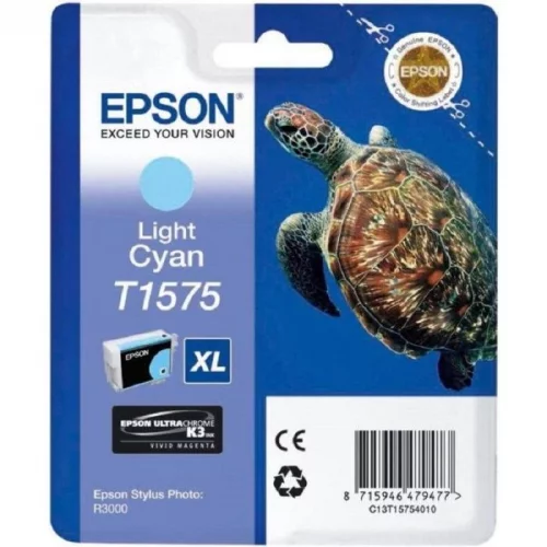 Картридж струйный Epson T1575 (C13T15754010) (C13T15754010) Картридж/ Epson I/C R3000 Light Cyan Cartridge (C13T15754010)