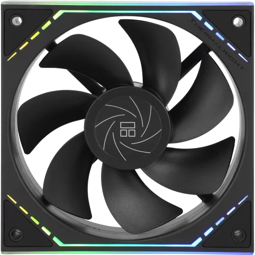 Кулер для корпуса/ Case Cooler Thermalright TL-M12R Reverse (124x120x25mm, 4-pin PWM, ARGB, 42.6CFM, 23.2dBA, 1500RPM, Black)