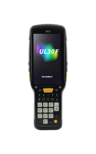 Терминал сбора данных M3 Mobile UL30F Android 14.0 GMS, HD, 802.11 a/ b/ g/ n/ ac/ ax, SE5800, Rear Camera, BT5.3, NFC(HF), 8G/ 12G, 28K, 6700mAh Bat for low temperature & Bullet Proof Film, Hand Strap. Req CRD&PWR (U30F0E-ULRFRS-HF)