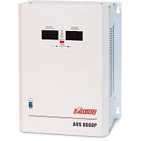 Стабилизатор POWERMAN AVS 8000P, ступенчатый регулятор, цифровые индикаторы уровней напряжения, 8000ВА, 110-260В, максимальный входной ток (POWERMAN AVS-8000P)
