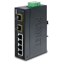 коммутатор/ PLANET IP30 Industrial 4-Port 10/100/1000T + 2-Port 100/1000X SFP Gigabit Switch (-40 to 75 degree C) (IGS-620TF)