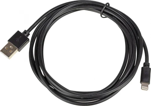 Кабель USB (m)-Lightning (m) 2м черный (1491136) (1491136#MLN)