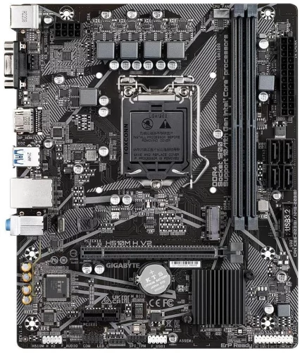 Материнская плата/ MB GIGABYTE INTEL H470 s1200, 2xDDR4(64GB), D-SUB/HDMI 1.4, 1xPCIe 3.0x16, 1xPCIe 3.0, 1xLAN, 4xSATA 6Gb/s, 1xM.2, 2xUSB 3.2, 4xUSB 2.0, 1xPS/2, mATX (H510M H V2)
