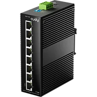Промышленный коммутатор/ 8-Port 10/ 100M Aluminum Industrial Switch, 8 10/ 100M Ports, Din-Rail& Wall mounts installation, Din-rail design, Power supply: DC 9.6~57Vwork temperature:-40°C-75°C, Power Ada (IF1008)