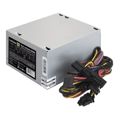Exegate EX244552RUS Блок питания 350W Exegate UN350, ATX, 12cm fan, 24+4pin, 4*SATA, 1*FDD, 1*IDE фото 2