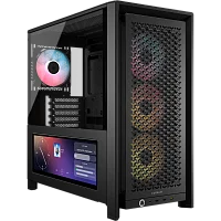 Корпус без блока питания/ Case Corsair Frame 4000D LCD RS ARGB, Midi-Tower, TG, 3x120mm ARGB, 2xUSB-A 3.2, 1xUSB 3.2 Type-C, E-ATX, ATX, mATX, mITX Black (CC-9011326-WW)