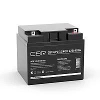 CBR Аккумуляторная VRLA батарея CBT-GPL-12400 (12В 40Ач), клеммы L1 (болт М5 с гайкой)