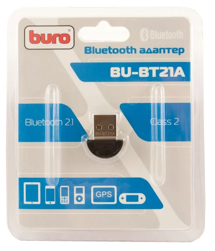 Адаптер USB Buro BU-BT21A BT2.1+EDR class 2 10м черный фото 3