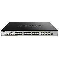 Коммутатор/ DGS-3630-28SC/A1ASI,DGS-3630-28SC/*SI Managed L3 Stackable Switch 20x1000Base-X SFP, 4x10GBase-X SFP+, 4xCombo 1000Base-T/SFP, Surge 6KV, CLI, 1000Base-T Management, RJ45 Console, mini-USB Console, USB, RPS, (DGS-3630-28SC/A2ASI)