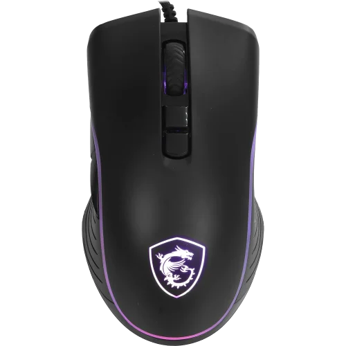 Мышь Mouse MSI FORGE GM300, Wired, 118g, DPI 7200, Symmetrical design, RGB LED, black (S12-0402490-HH9)