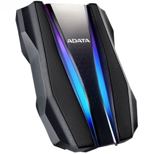 Внешний жесткий диск/ Portable HDD 2TB ADATA HD770G (Black), USB 3.2 Gen1, IP68, RGB lighting, 139x98x26mm, 270g /3 года/ (AHD770G-2TU32G1-CBK) фото 2